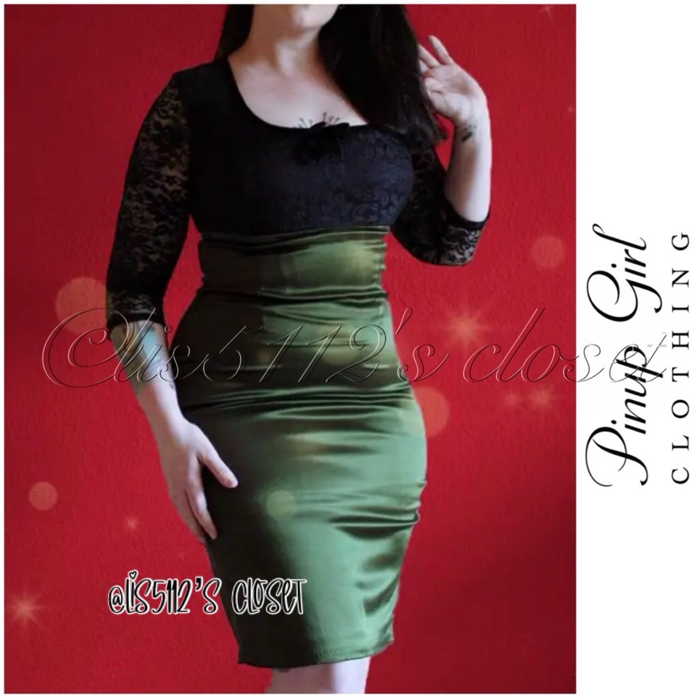 Pinup Couture Deadly Dames by Micheline Pitt Je T'Adore Dress 2X